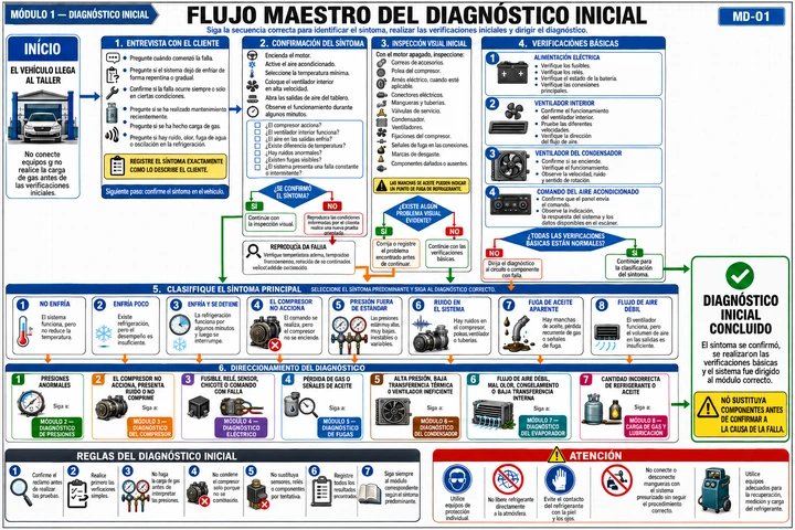 Flujo maestro del diagnóstico inicial